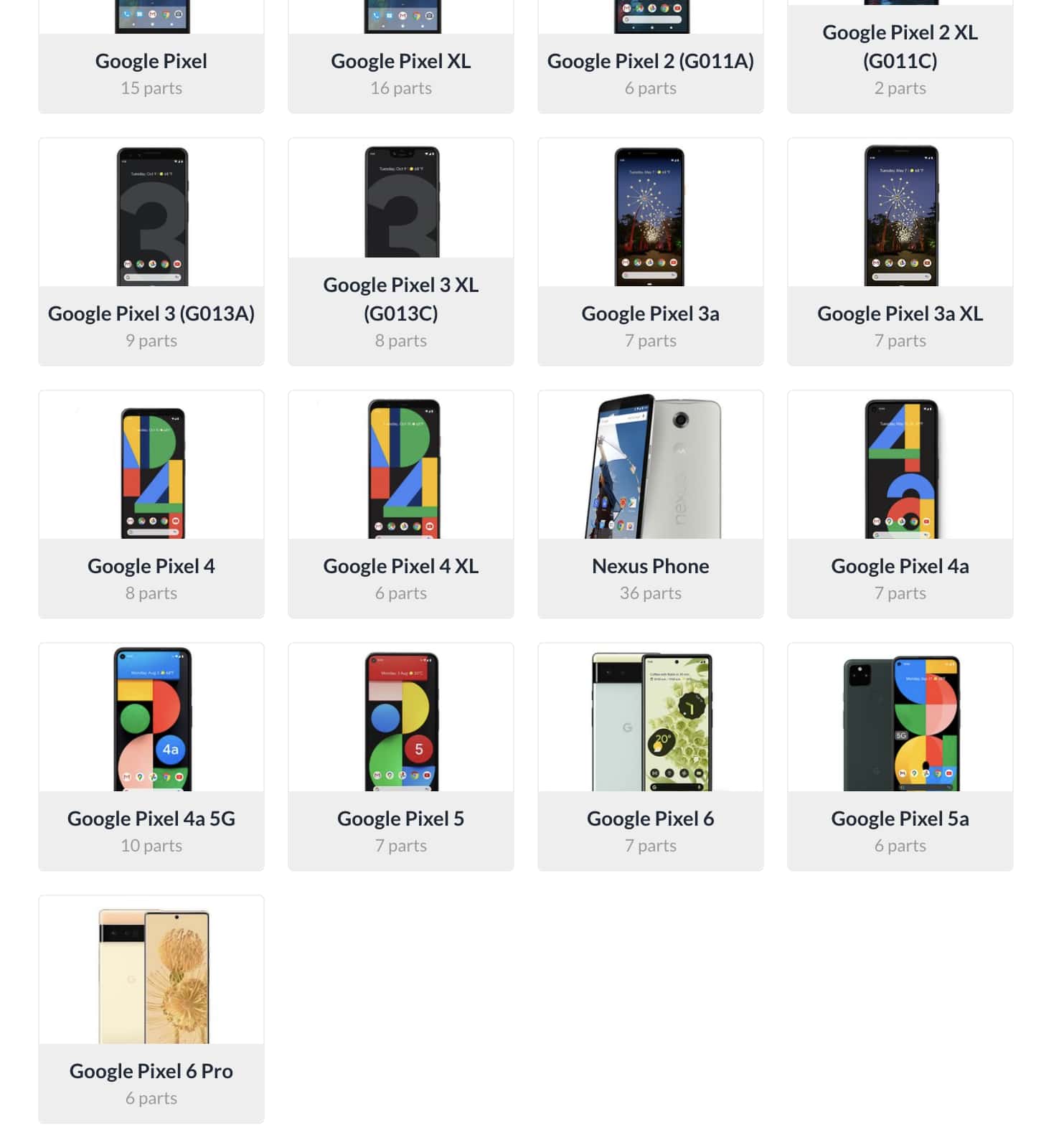 Google Pixel iFixit