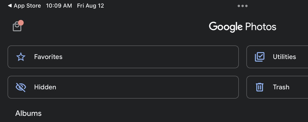 Google Photos Archive Hidden
