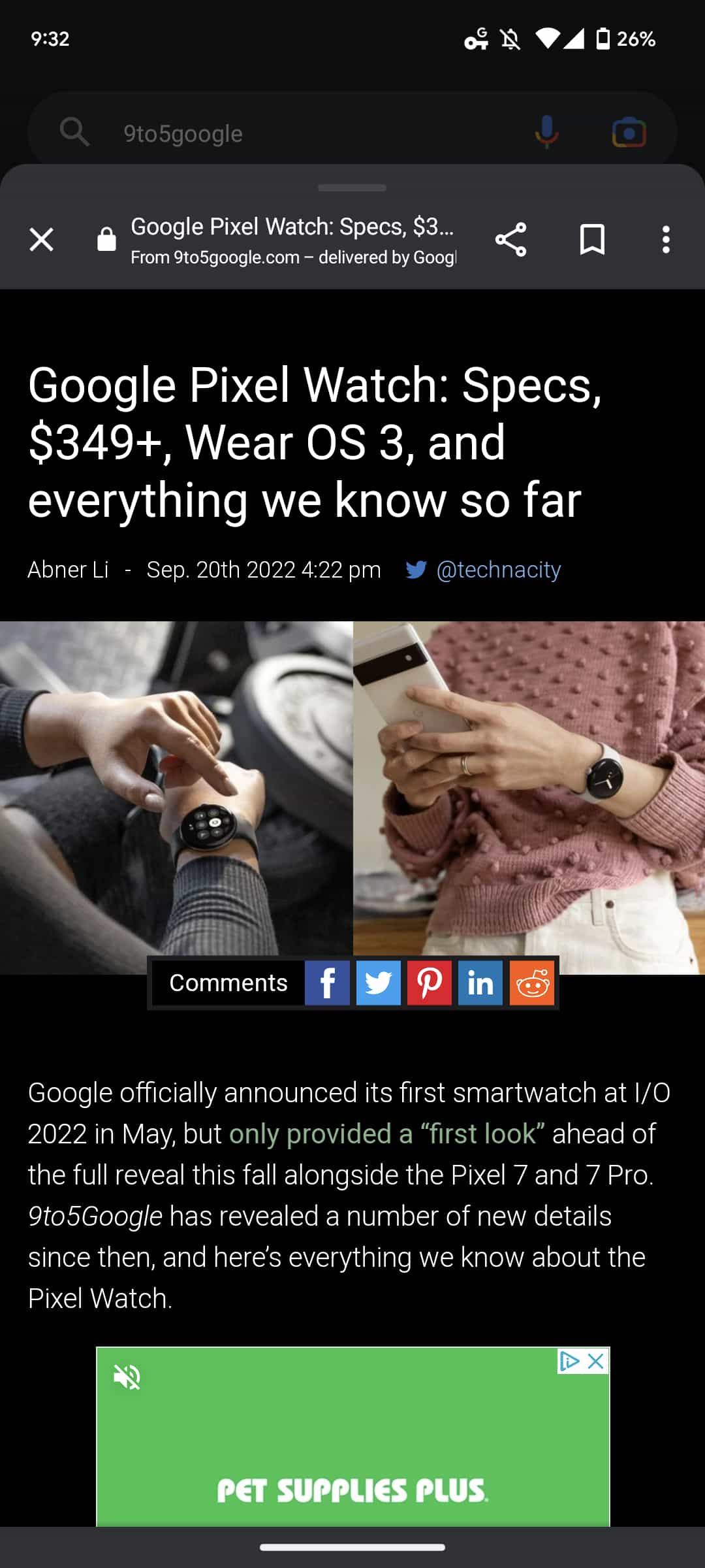 Google Search Discover fullscreen