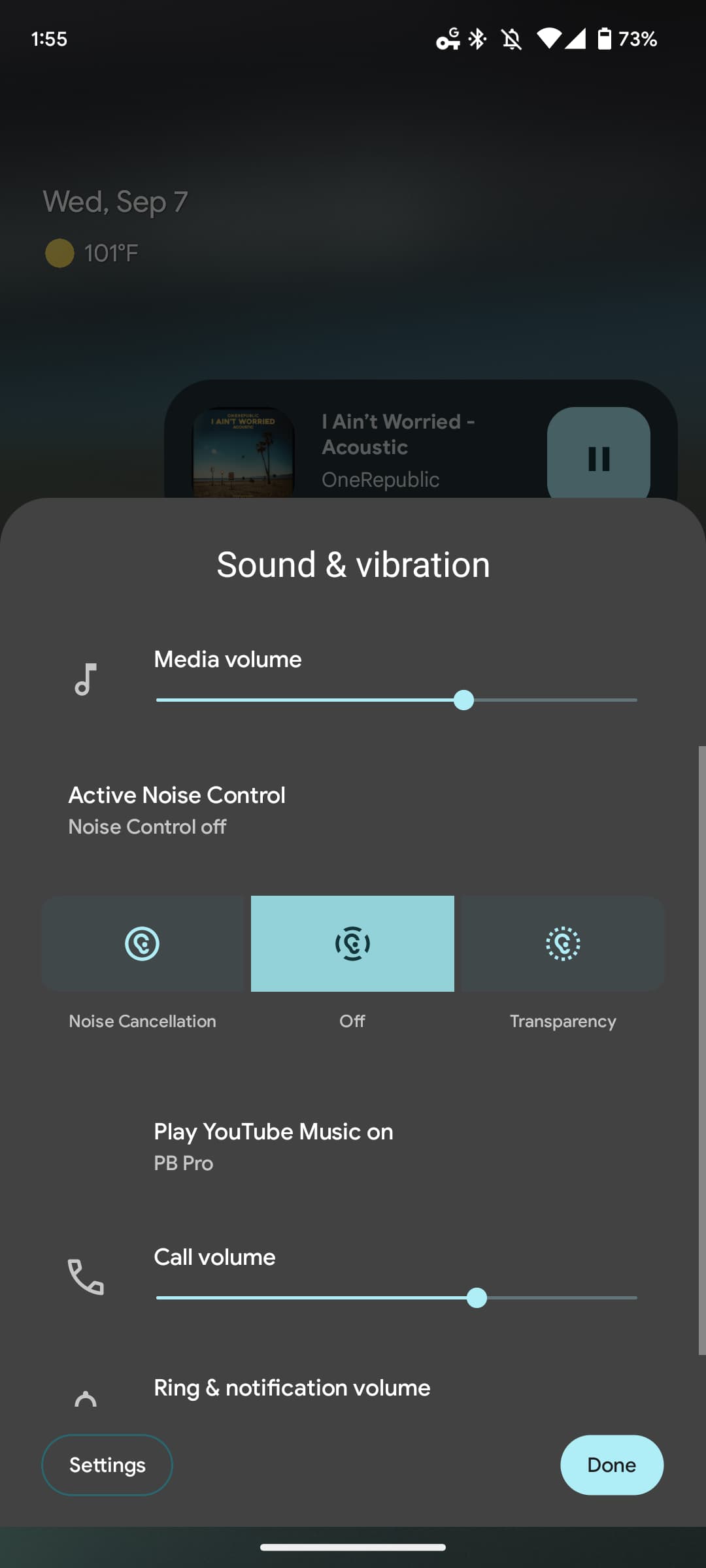 Pixel Buds Pro ANC volume