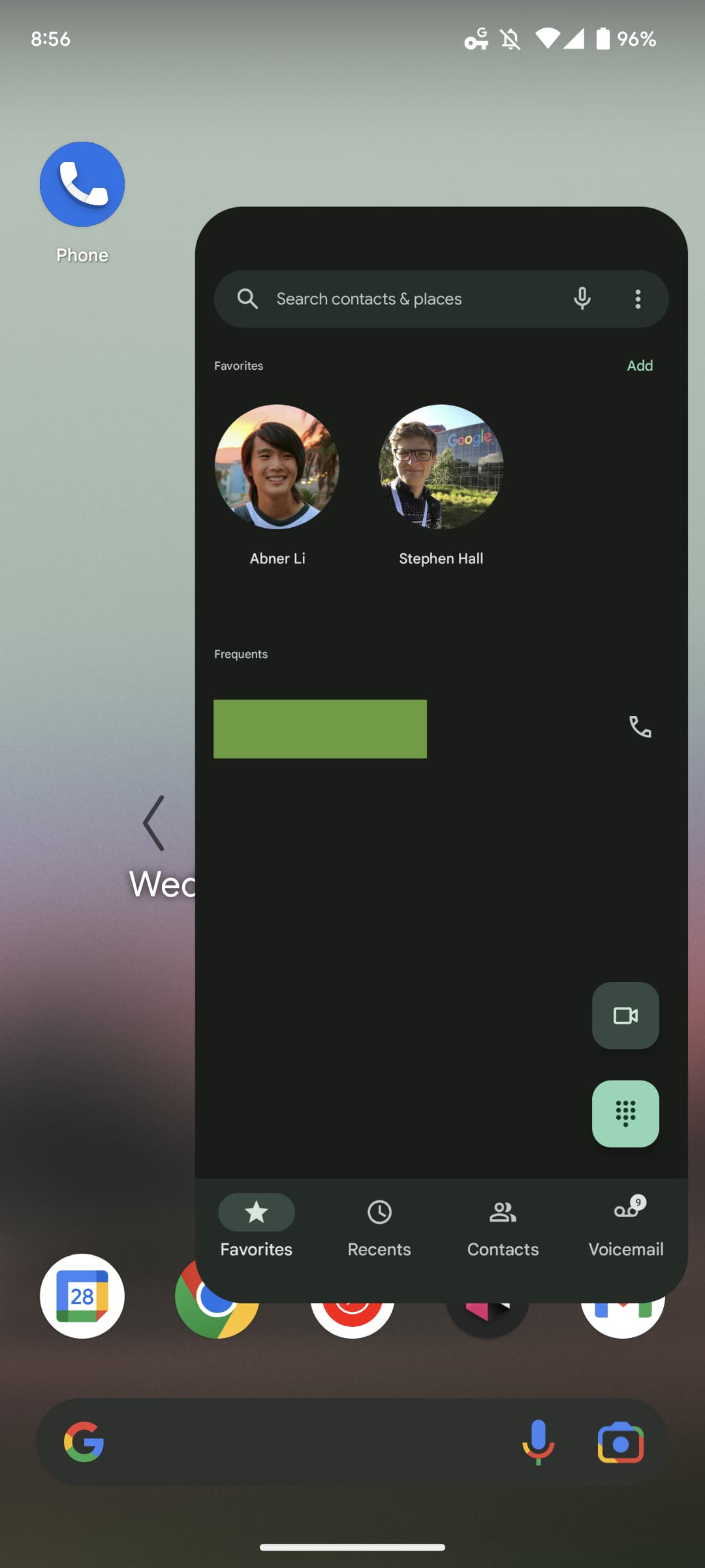 Pixel Phone predictive back