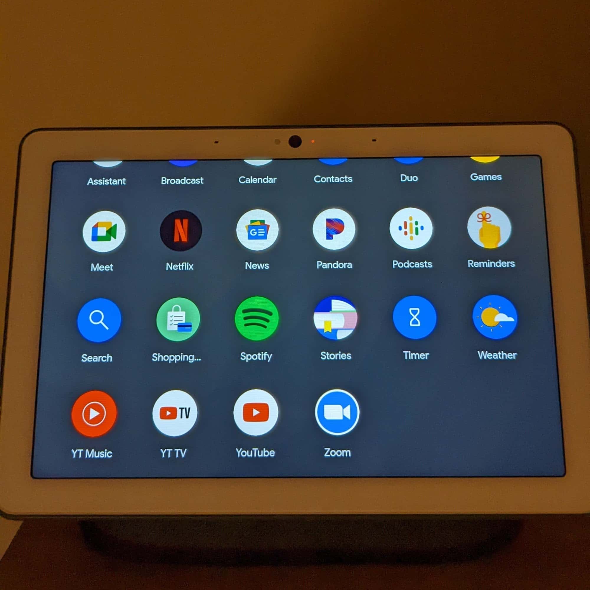 Nest Hub search