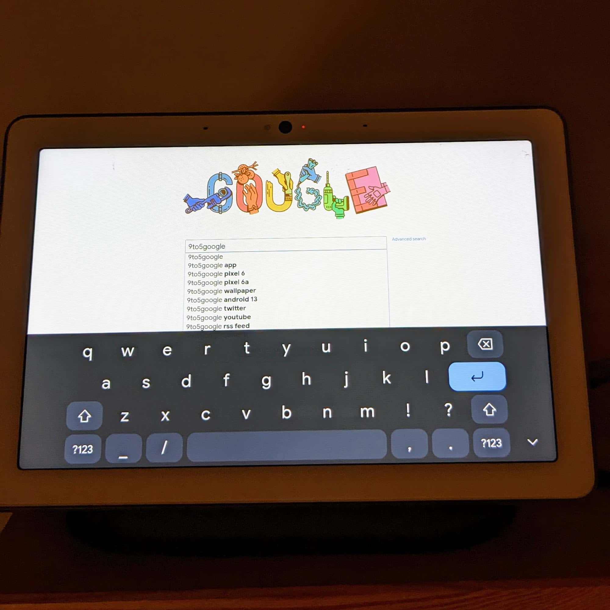 Nest Hub search