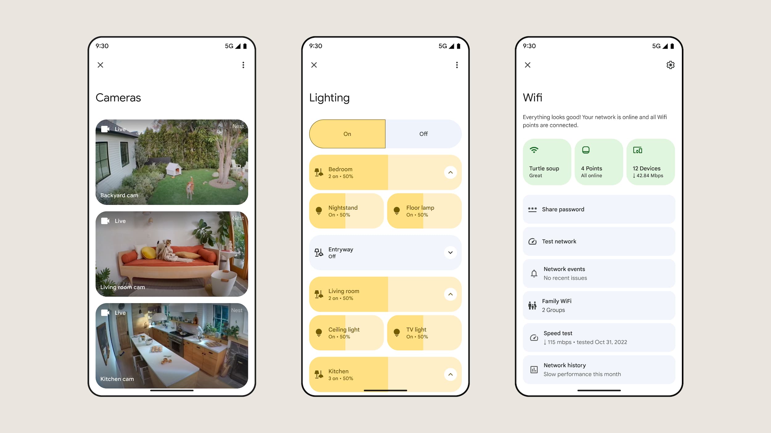 Google Home app redesign
