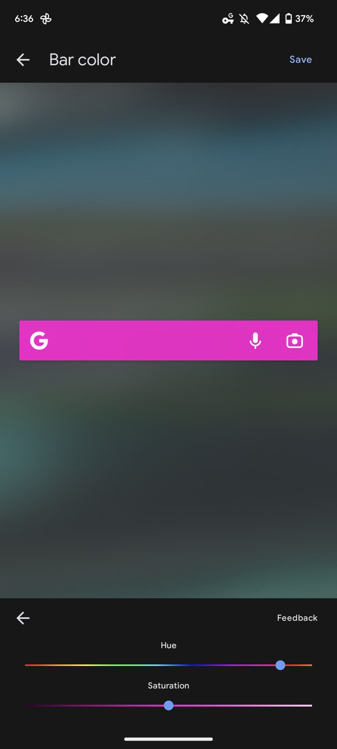 Google Search widget