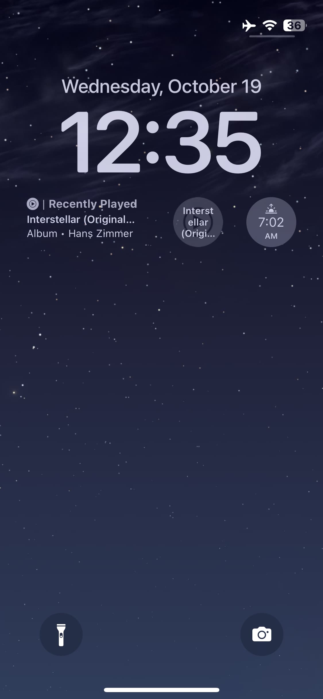 YouTube Music lock screen widget