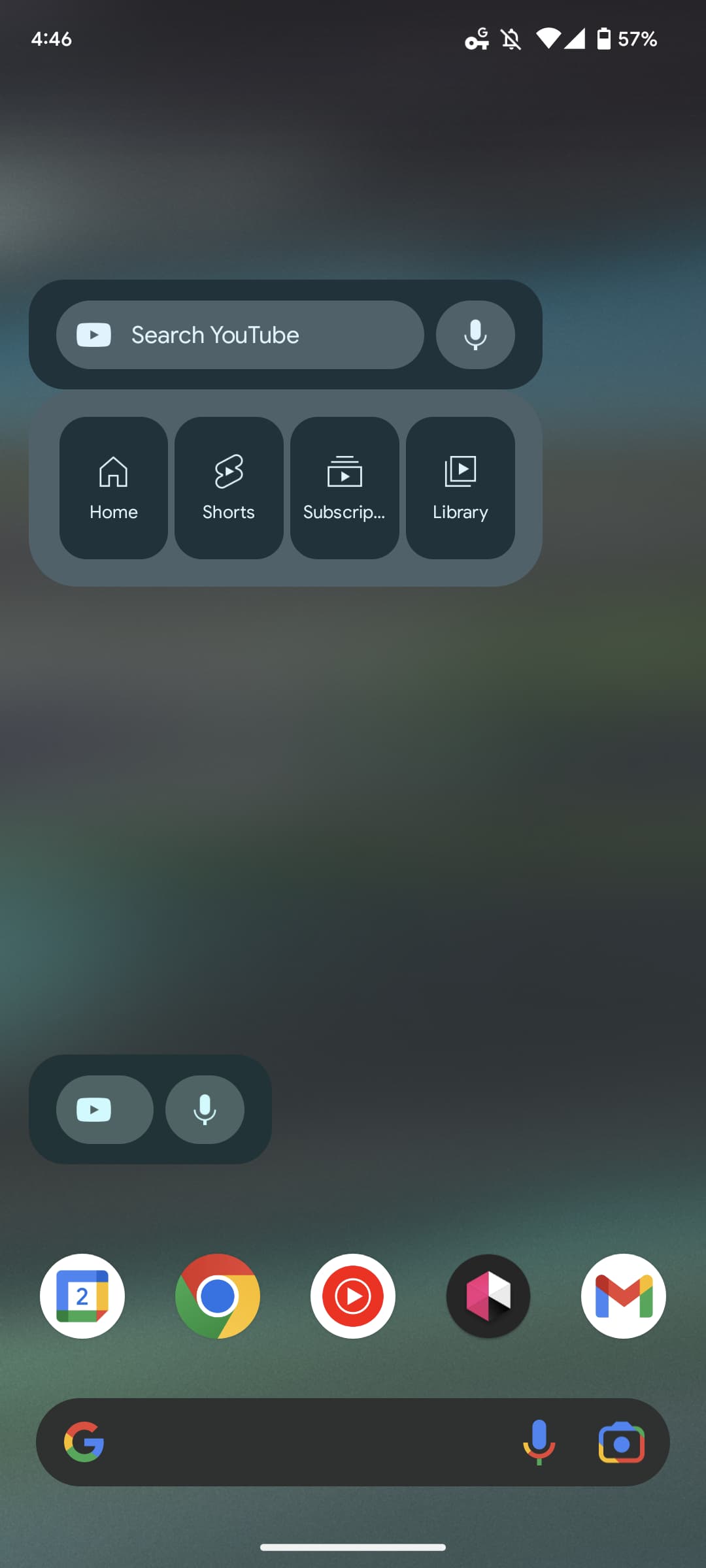 YouTube Android widgets