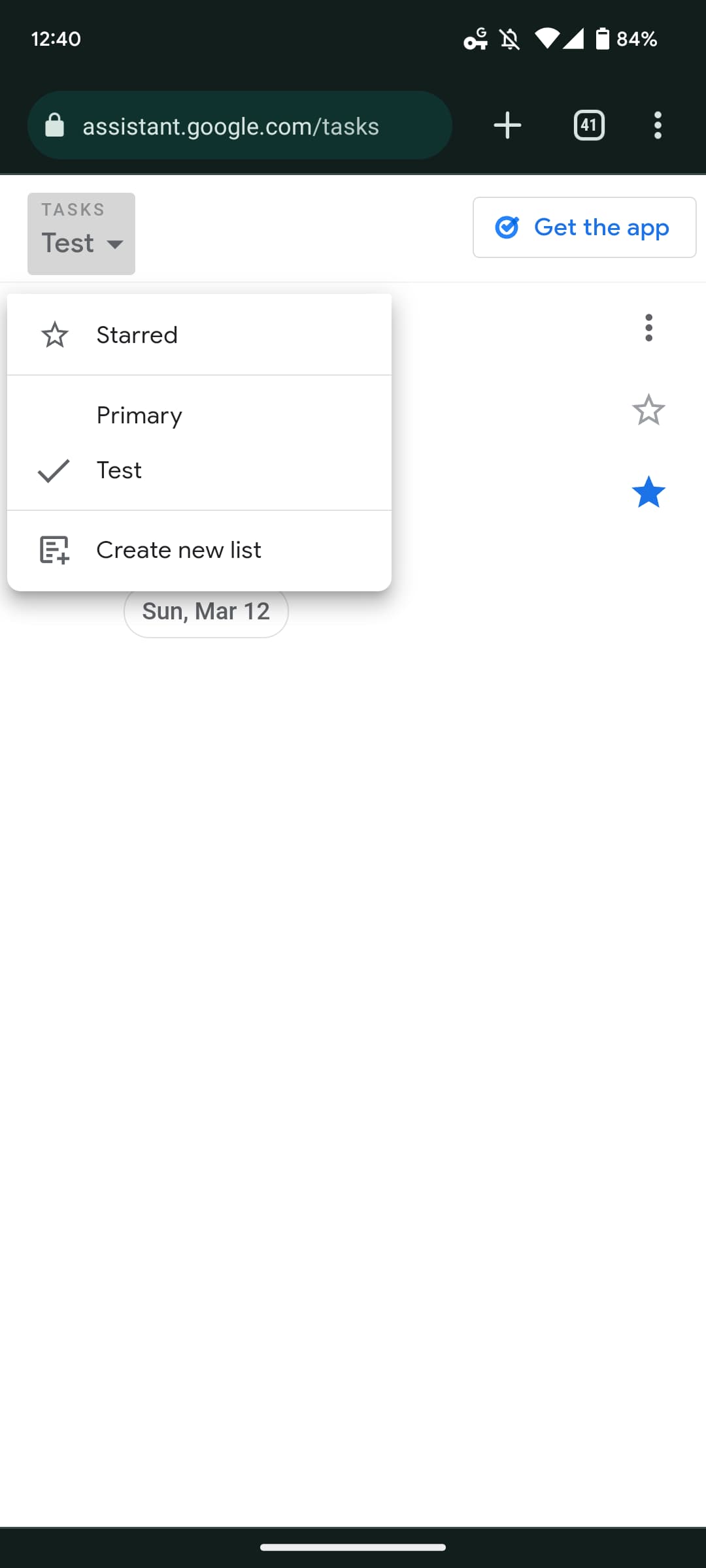 Google Tasks website