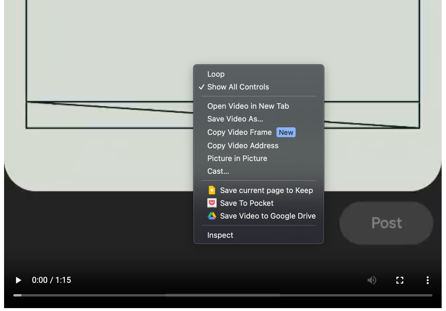 Chrome Copy Video Frame