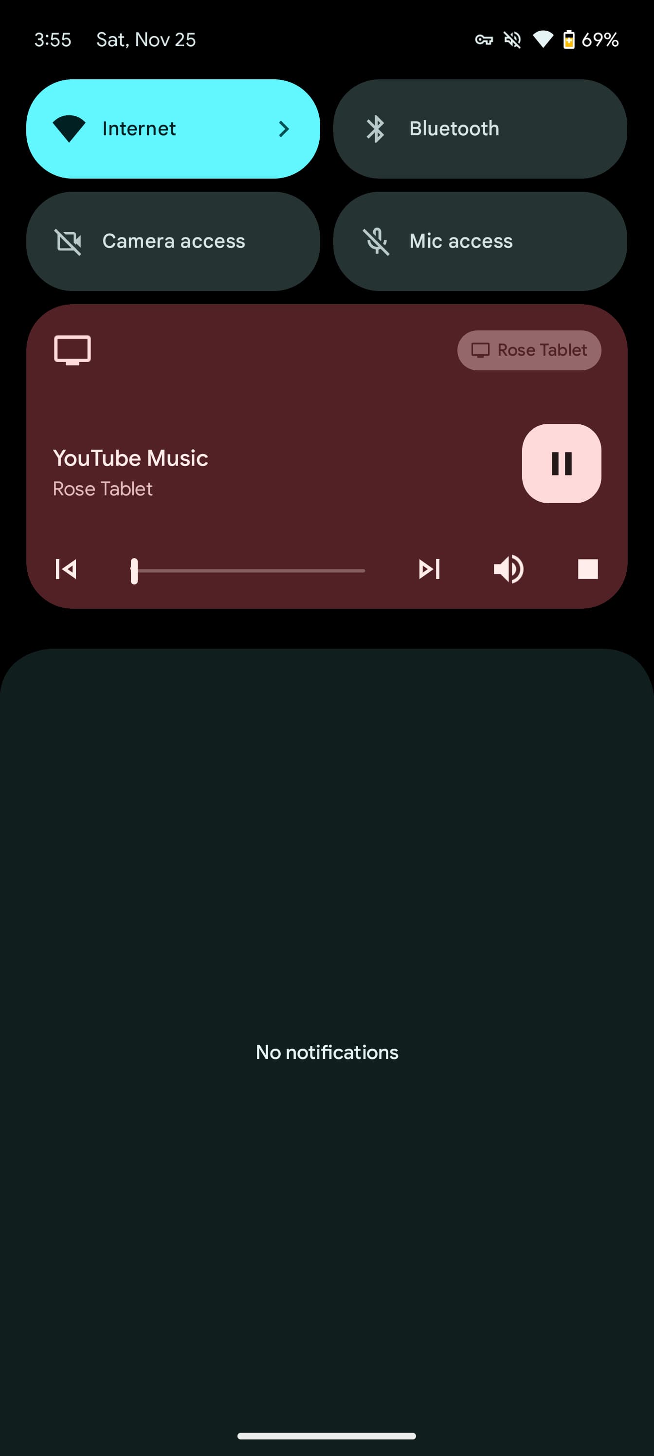 Android media player Cast