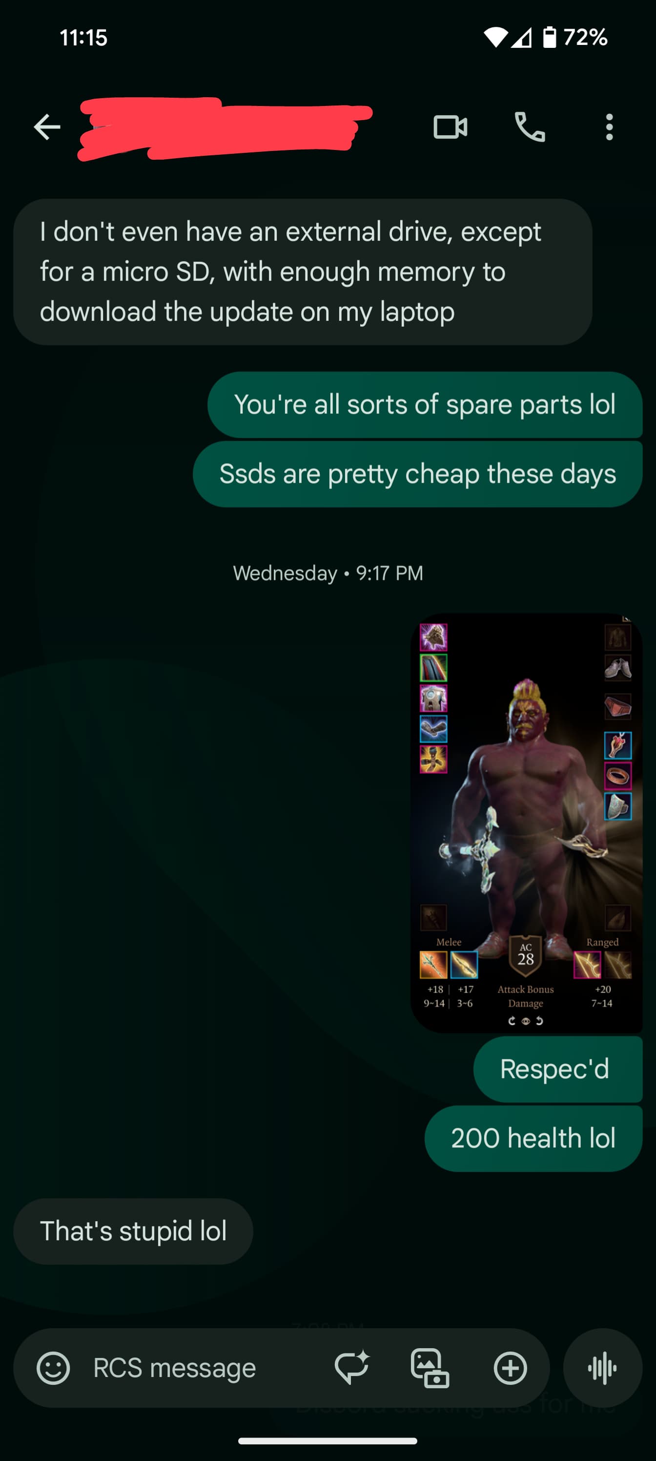 Google Messages RCS background