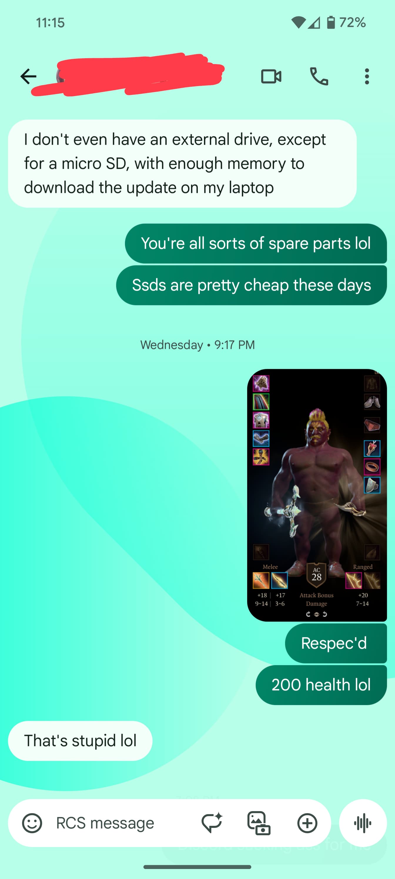 Google Messages RCS background