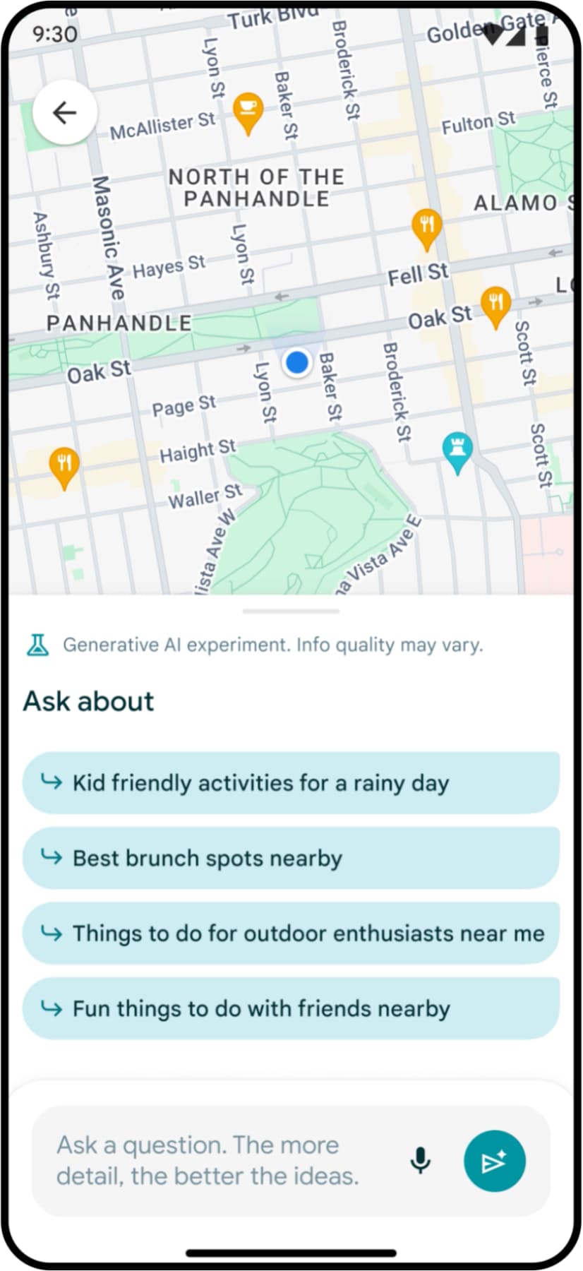 Google Maps generative AI