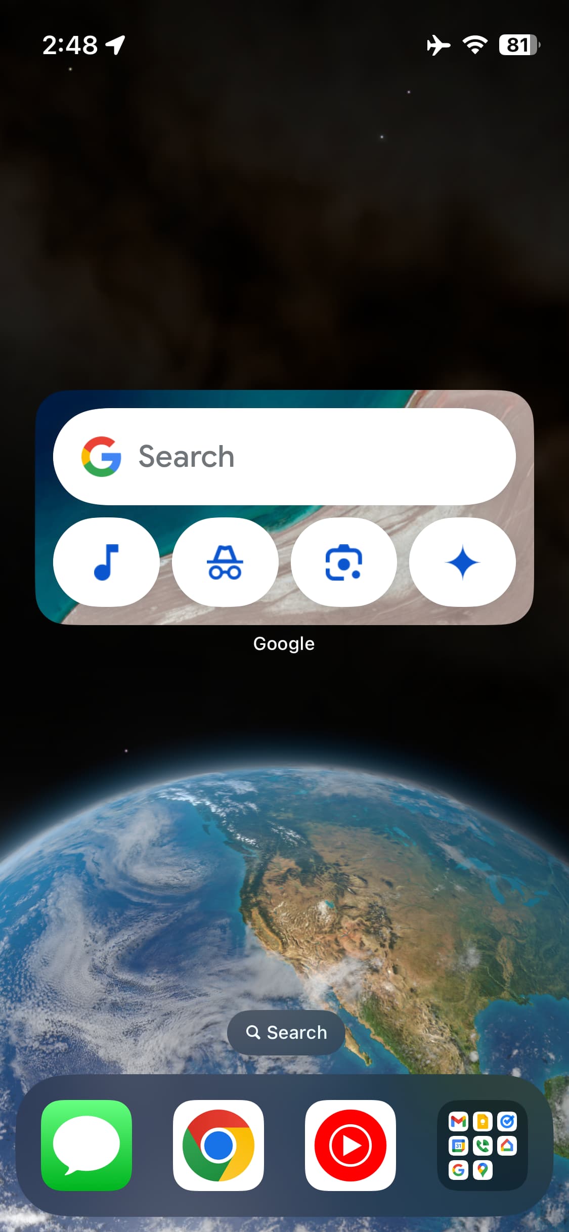 Google customizable Search widget
