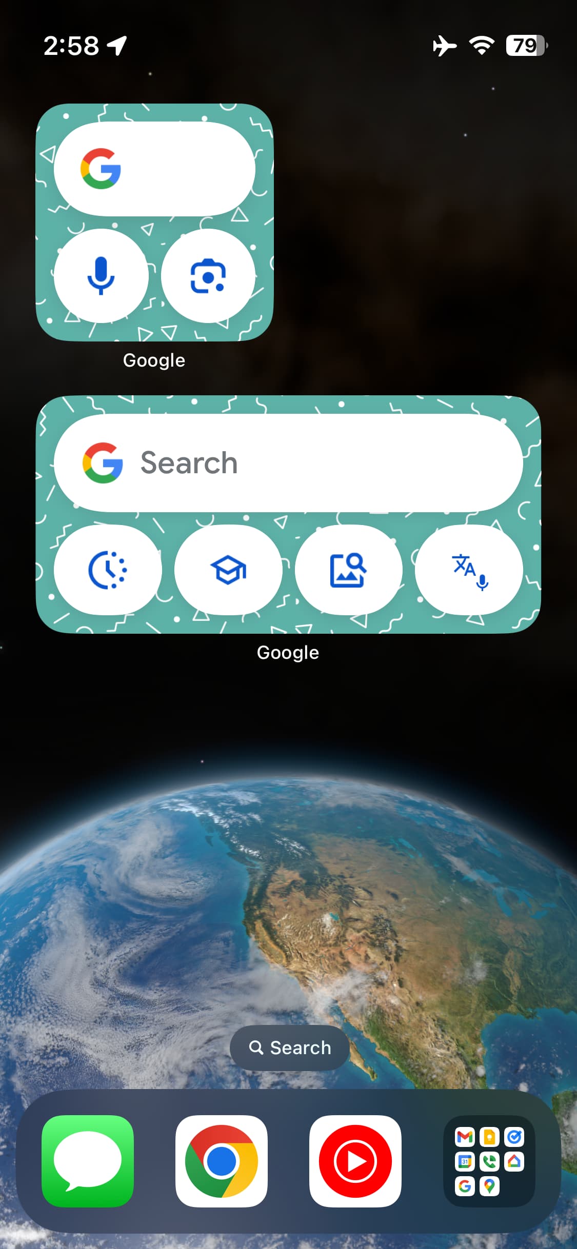 Google customizable Search widget