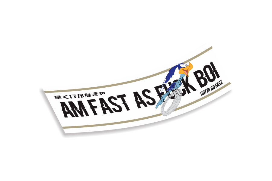 Slap Sticker Am fast as fuck boi