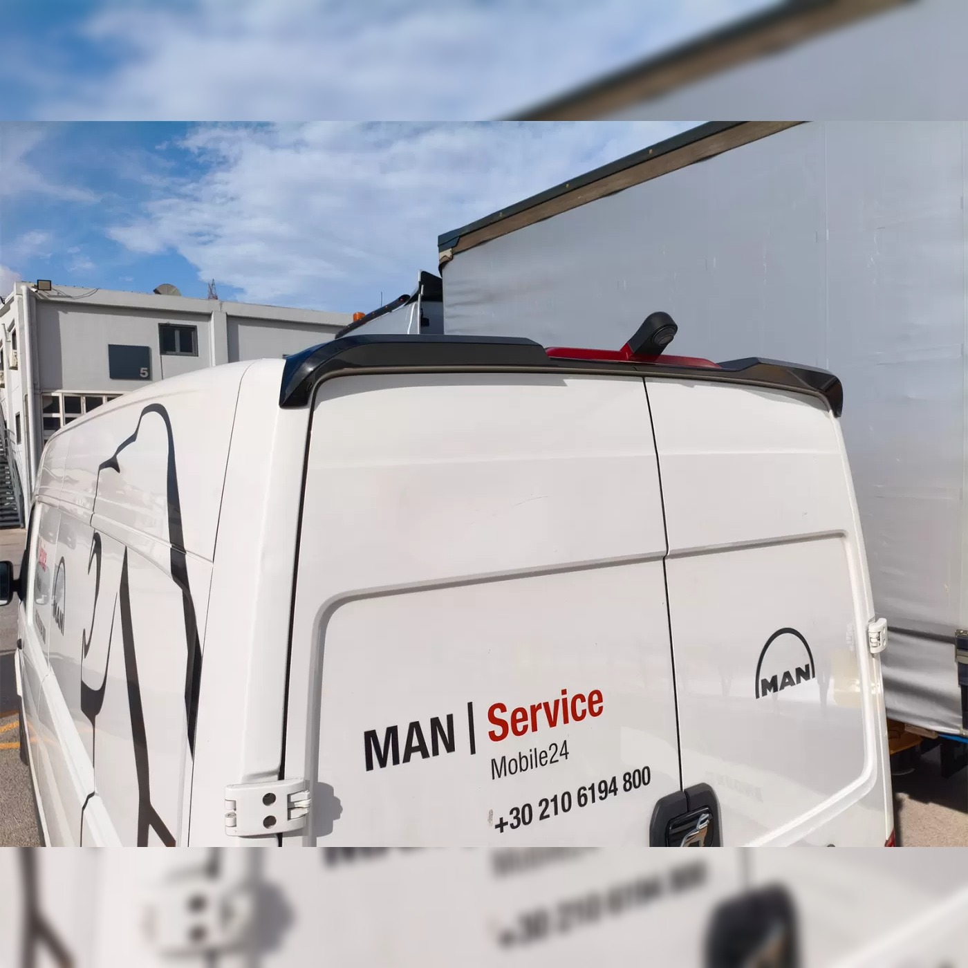 VW Crafter II / MAN TGE spoiler (kõrge katus)