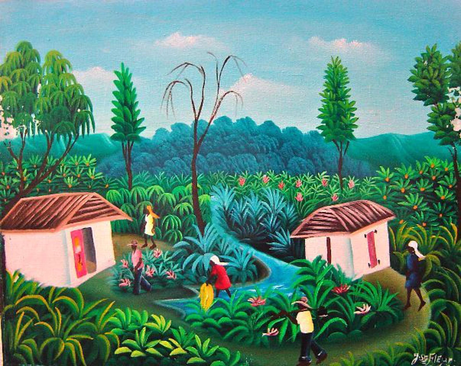 Jean SaintFleur Rural Scene2295MFN For Sale at 1stDibs louis