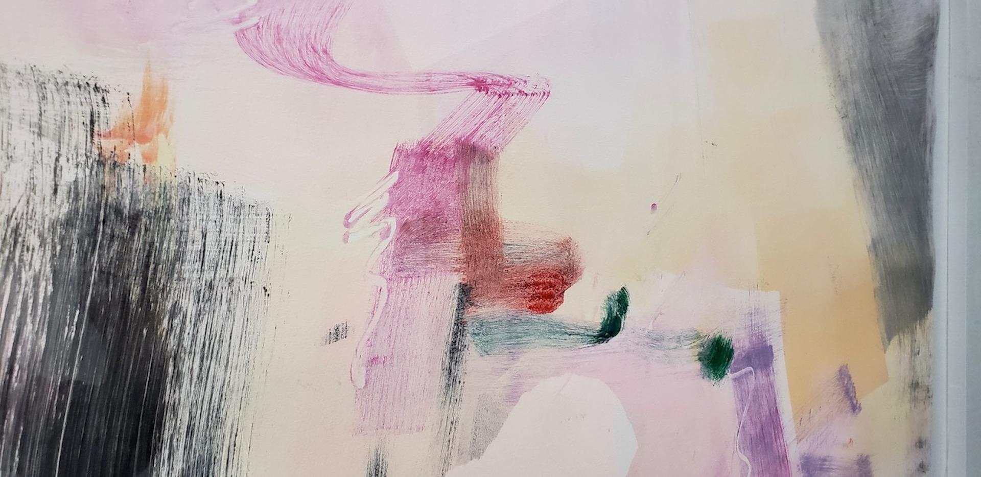 Jack Roberts Jack Roberts (American, 20th c.) Large Scale Acrylic Abstract Painting For Sale