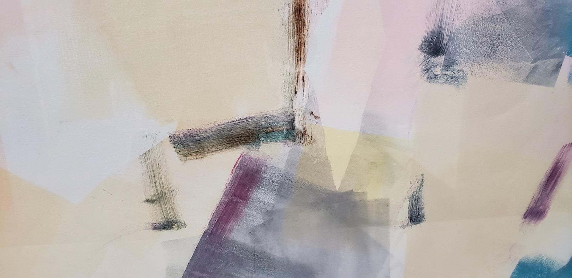 Jack Roberts Jack Roberts (American, 20th c.) Large Scale Acrylic Abstract Painting For Sale