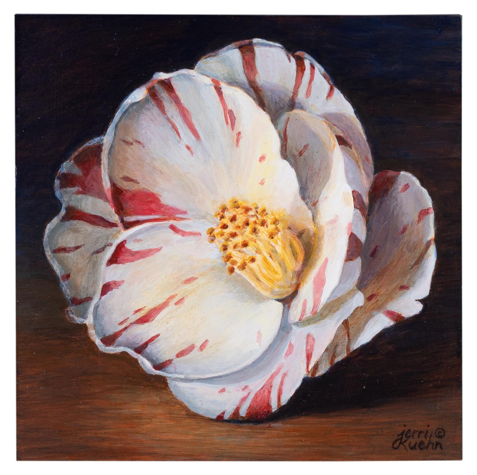 Jerri Kuehn In the Spotlight Floral Acrylic Painting Contemporary