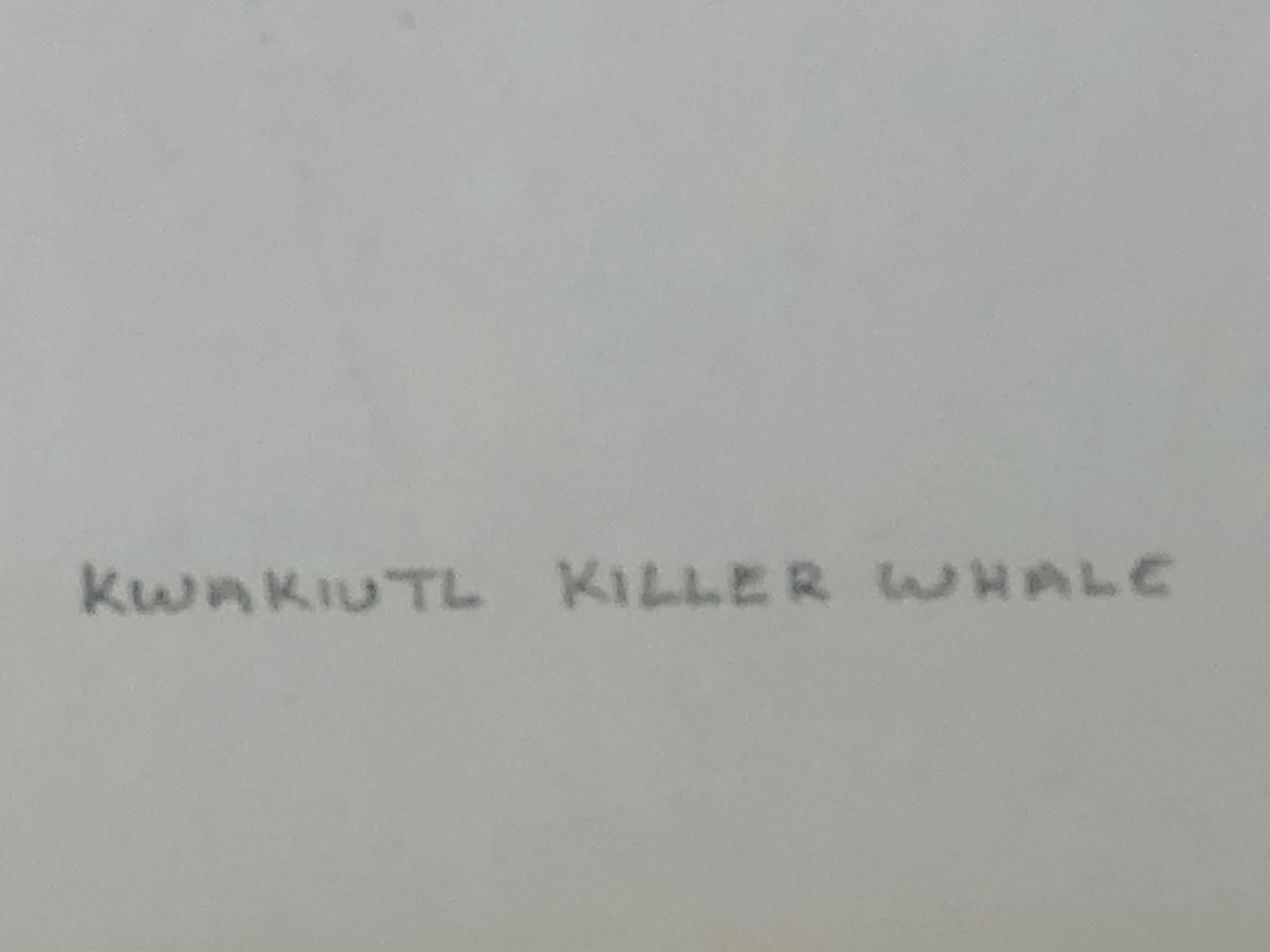 Tony Hunt Sr. Kwakiutl Killer Whale,colour serigraph,screen print