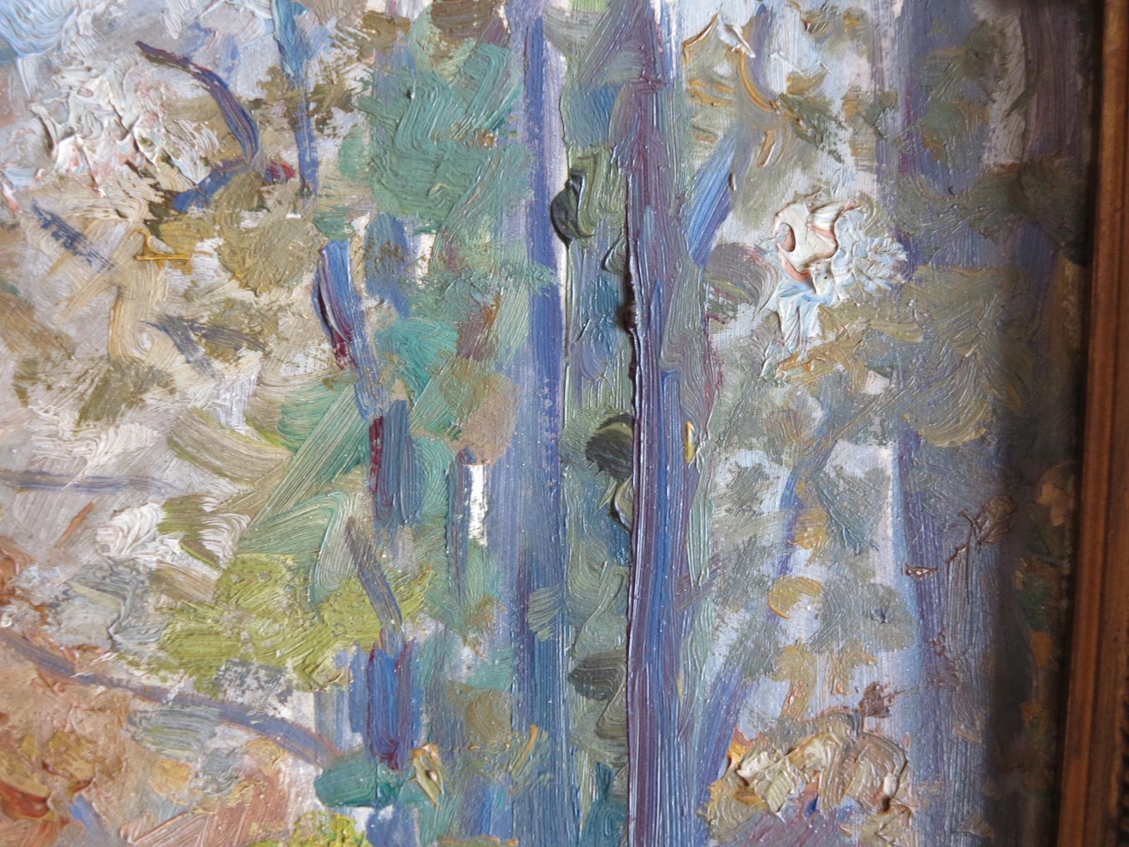 Arthur Rudolph Carriage in a Park, Autumn Landscape at 1stDibs