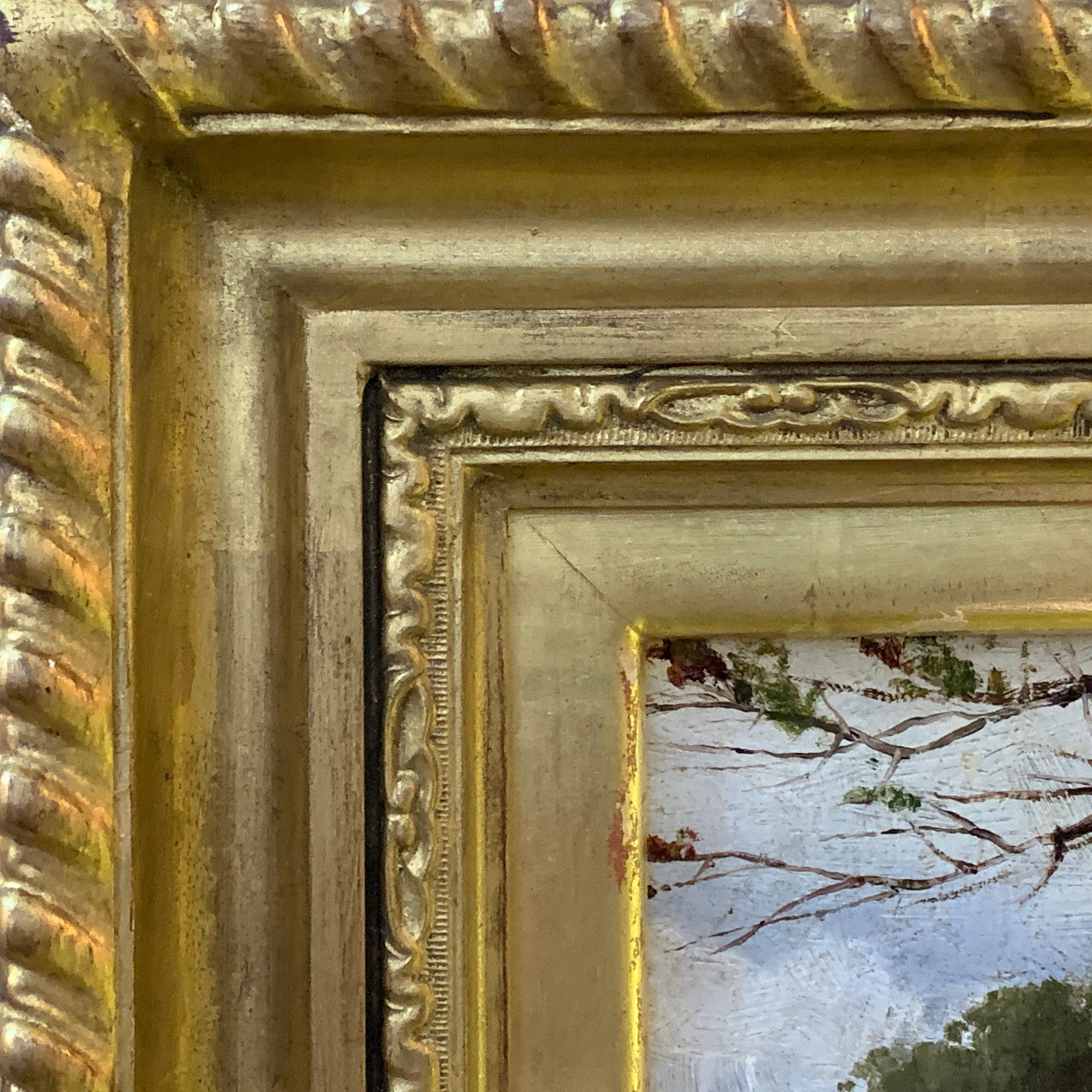 Richard Hamilton Chapman Antique English river landscape with figures