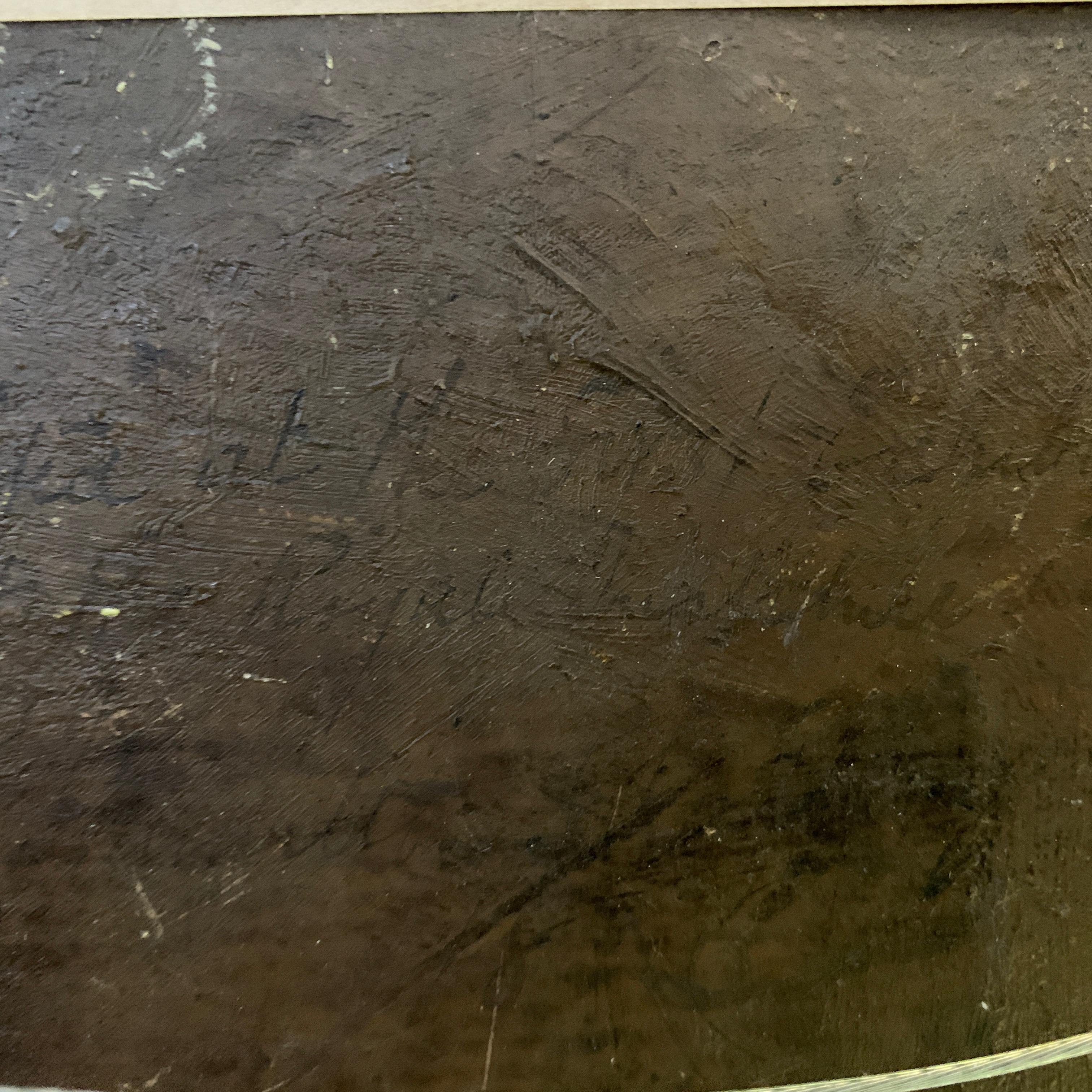 Richard Hamilton Chapman Antique English river landscape with figures