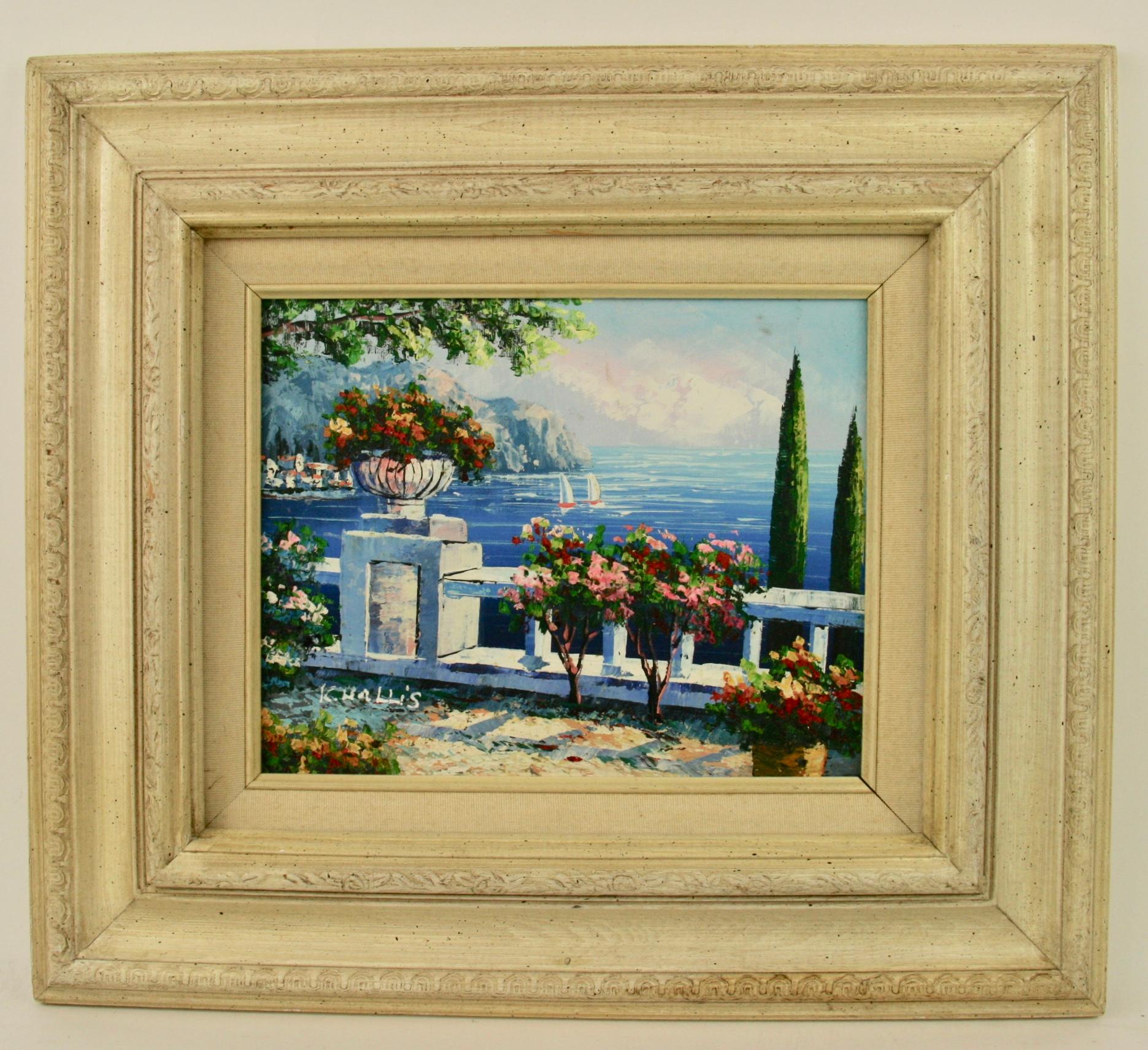 K.Wallis Lake Como Landscape Seascape at 1stDibs k wallis artist, k