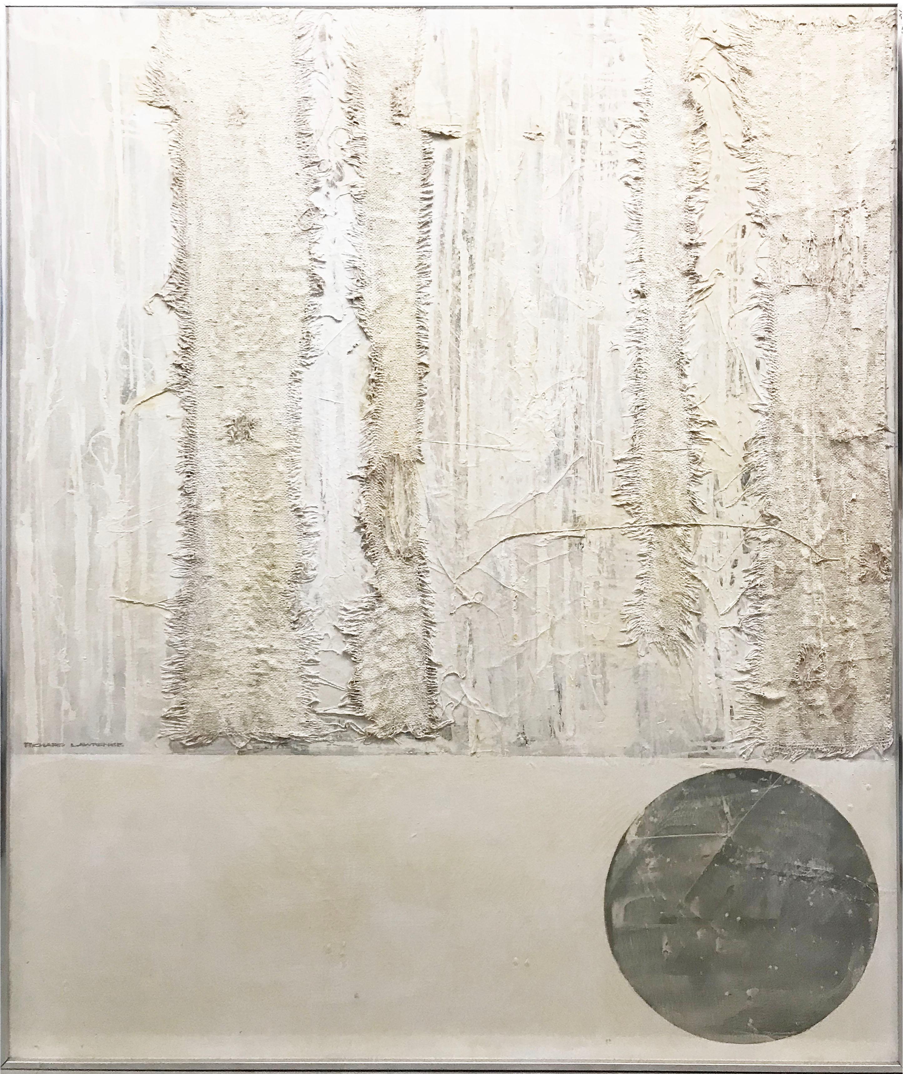 Richard Lawrence Large Scale Modernist Abstract Square and Circle For