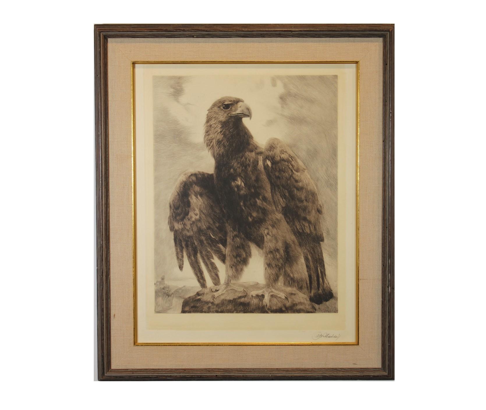 Kaiko Moti Owl On Branch Print Edition 92/120 For Sale at 1stDibs