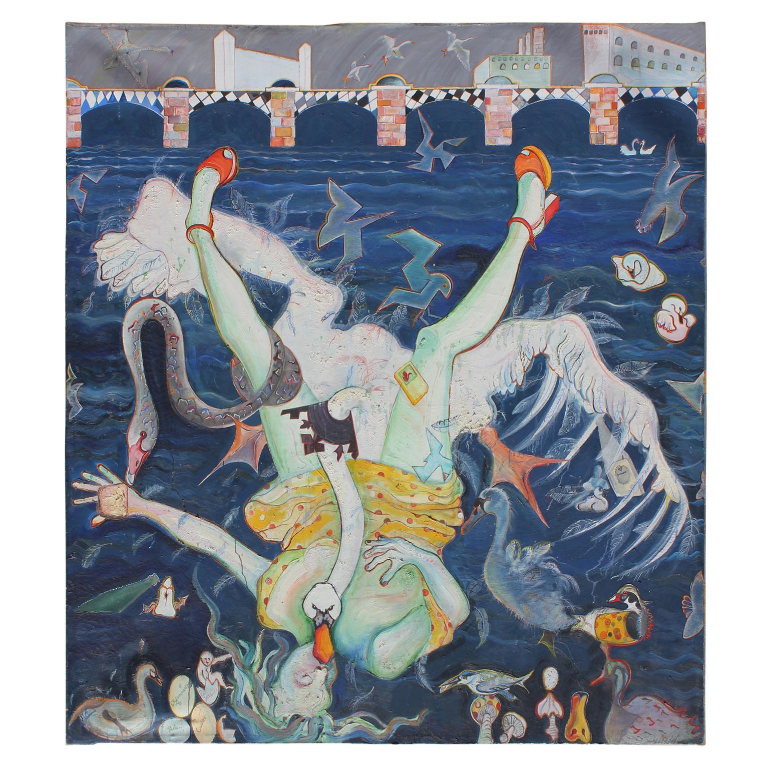 Linda Sutton "Leda and the Swan by Wandsworth Bridge" Large Greek