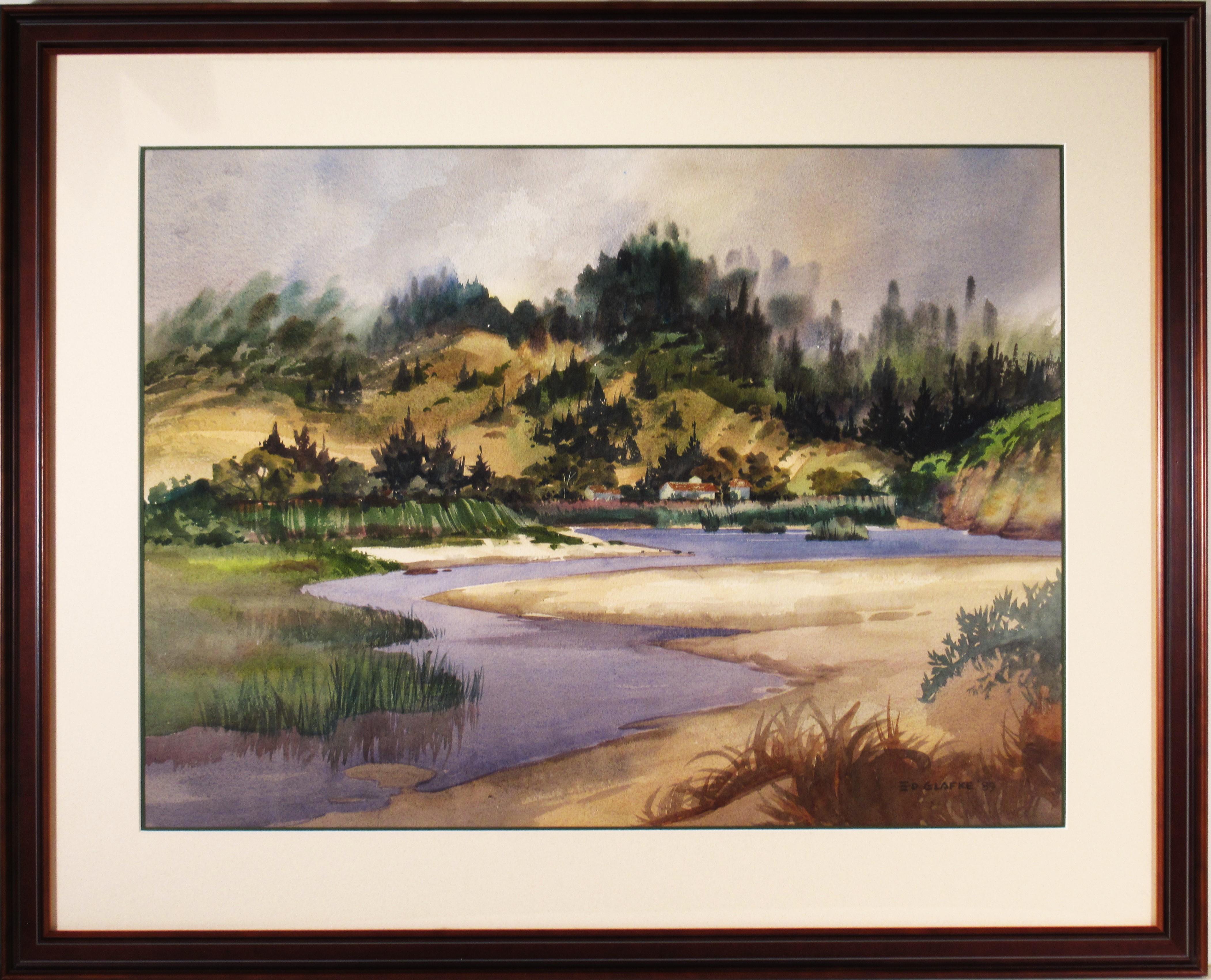Edward Glafke "Sea Shore Near Carmel, Carmel California" Large