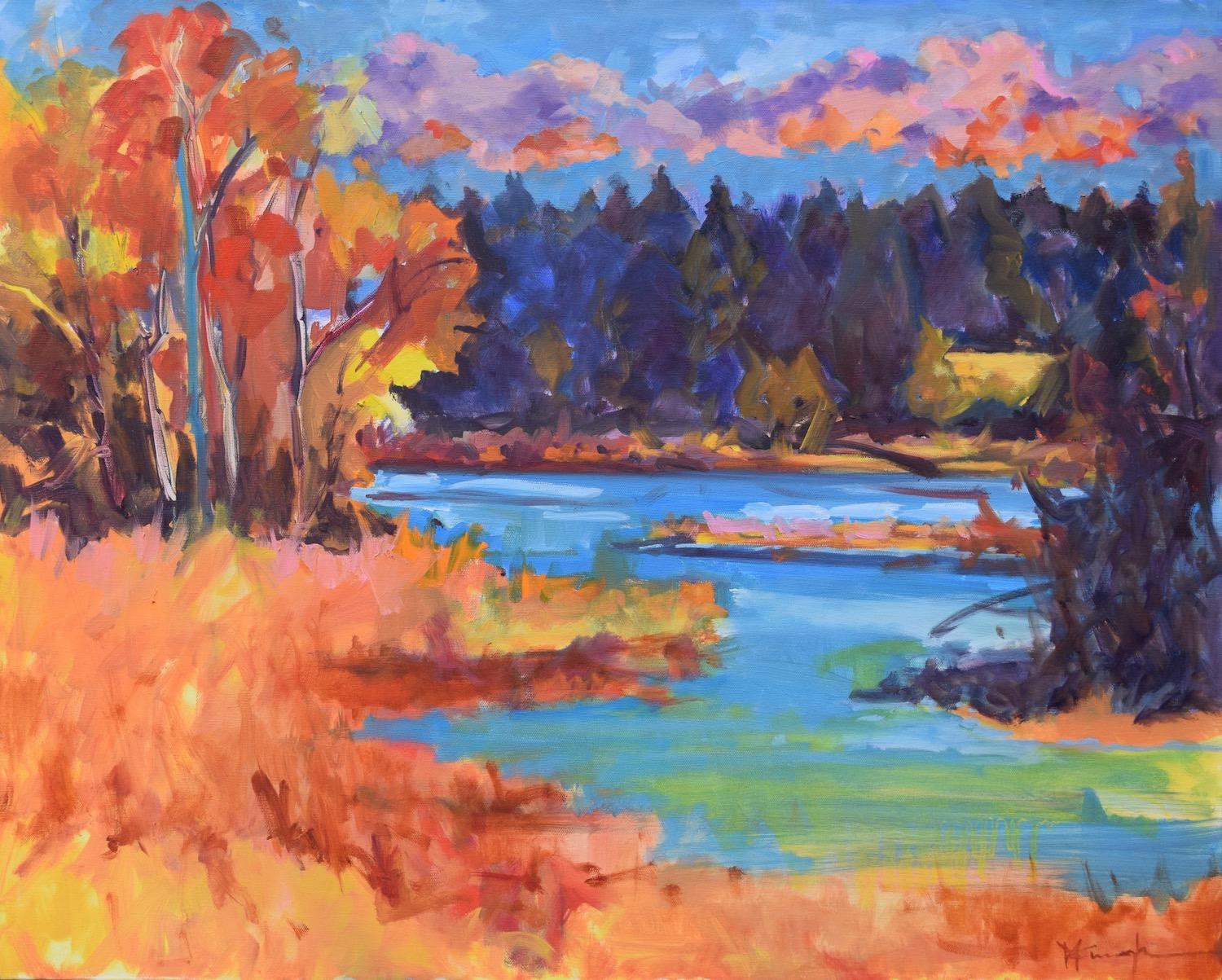 Mickey Cunningham Good Neighbors, Oil Painting For Sale at 1stDibs