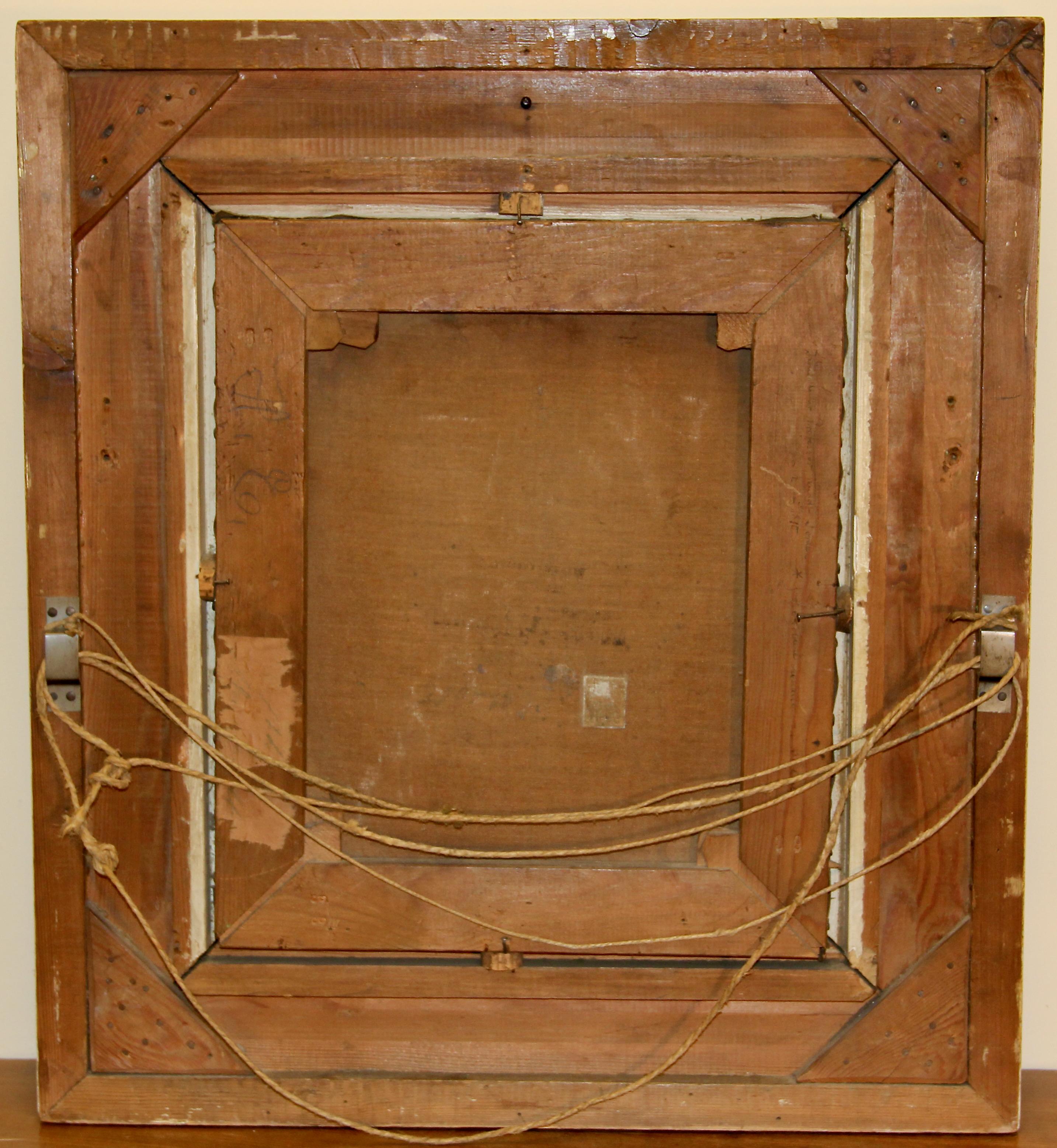 Jordan Antique oil Painting by "Jordan". Oil on Canvas. Portrait of