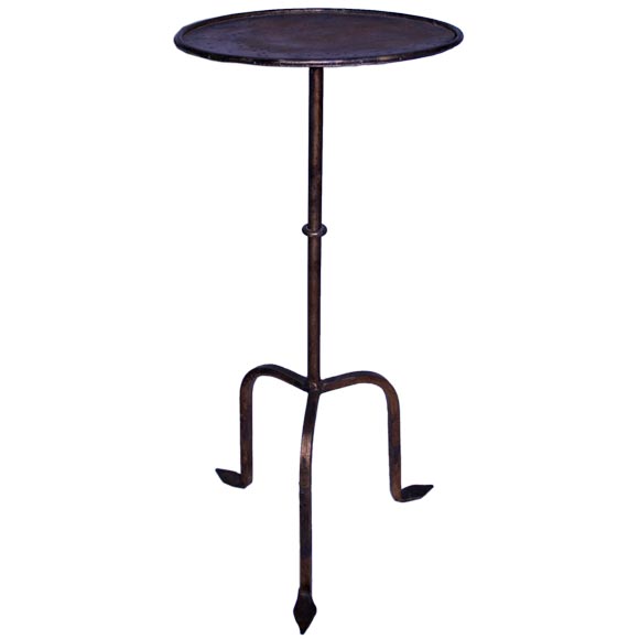Gilt Metal Martini Table at 1stDibs