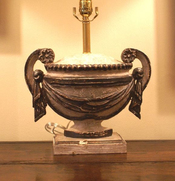 A decorative pair of urn / lamps at 1stdibs
