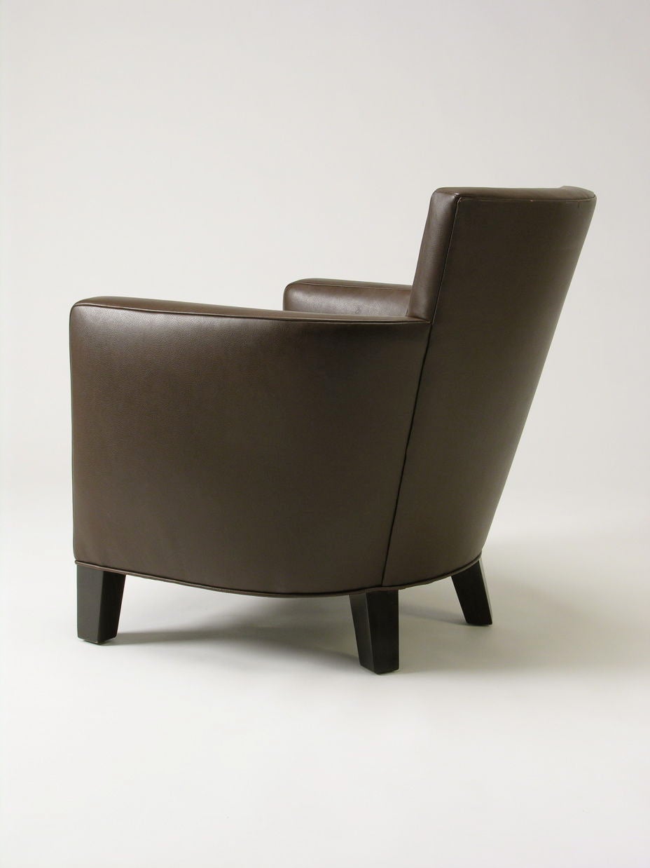 Christian Liaigre leather Armchairs at 1stdibs