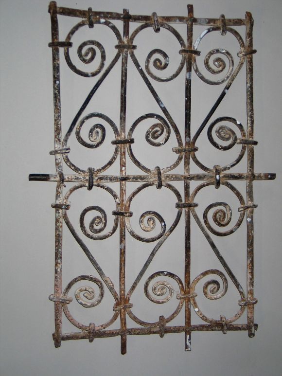 Five Islamic Wrought Iron Wall Decorations or Sculptures For Sale at