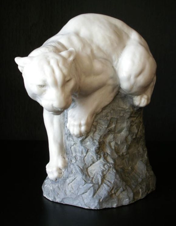 White Cougar Sculpture by Joseph Boulton at 1stDibs joseph boulton