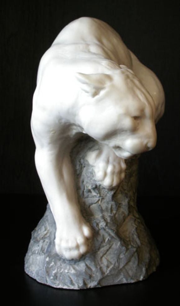 White Cougar Sculpture by Joseph Boulton at 1stDibs joseph boulton