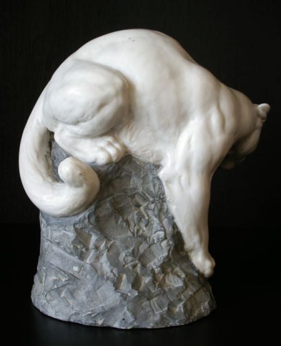 White Cougar Sculpture by Joseph Boulton at 1stDibs joseph boulton