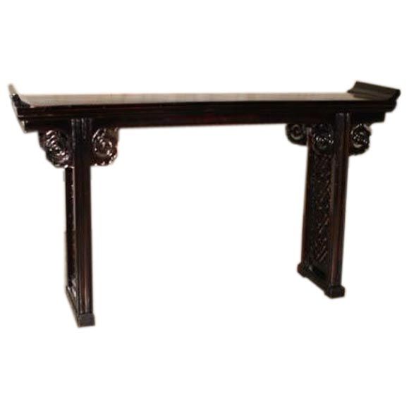 Black Lacquer Altar Table at 1stDibs