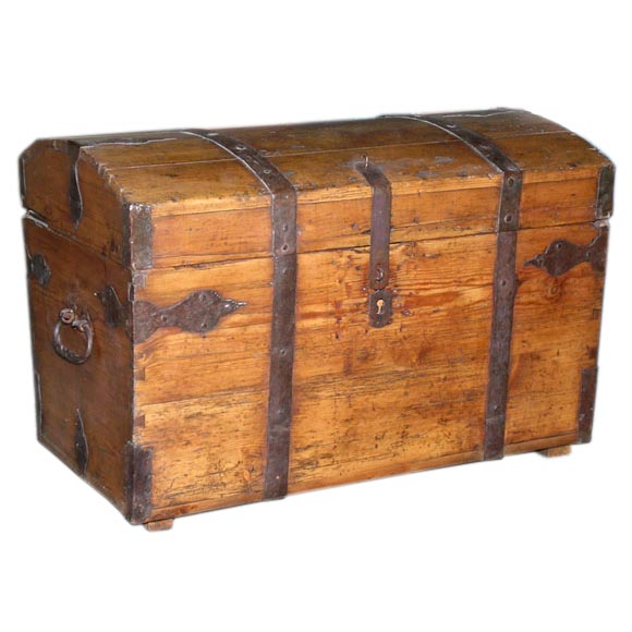 Seaman's Chest. The Classic Treasure Chest! at 1stdibs