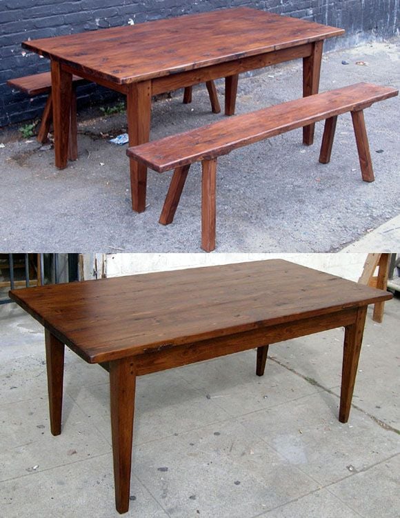 Rustic Farm or Harvest Table For Sale at 1stdibs
