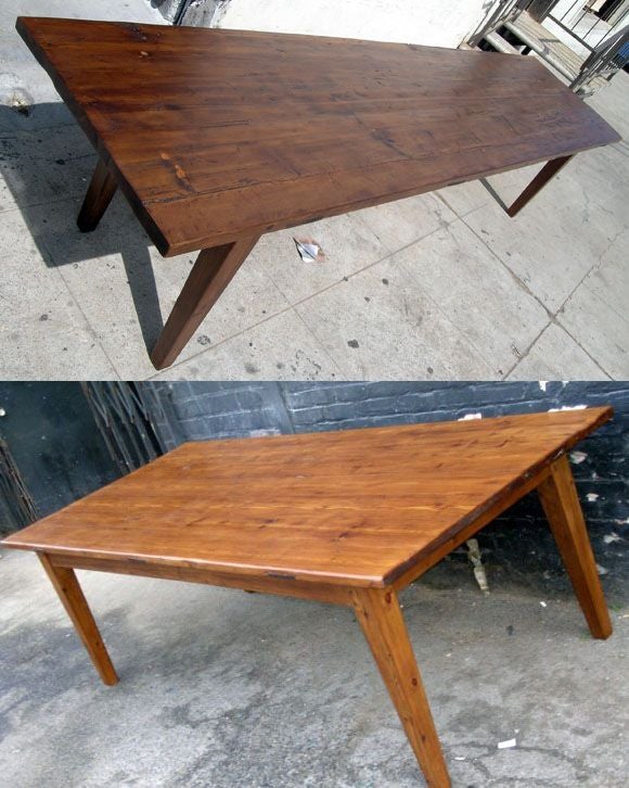 Rustic Farm or Harvest Table, Built to Order by Petersen Antiques For