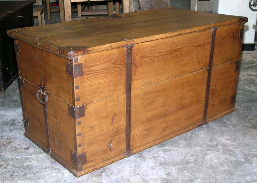 Large Antique Hope Chest, Blanket Box at 1stDibs