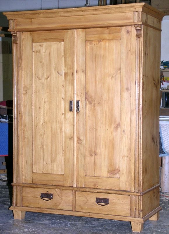 Antique Pine Armoire at 1stDibs