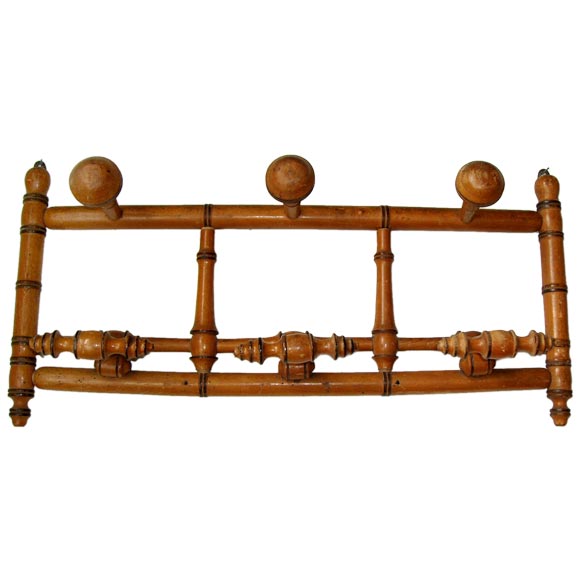 Faux Bamboo Multi Prong Hat Rack at 1stDibs
